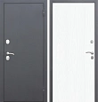 Входная уличная дверь ДМ Termo 1 Серебро / Симпл (Вуд Тангент Айс)