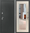 Входная дверь Страж Модерн с зеркалом Антик серебро / Сосна Прованс