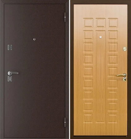 Входная дверь ДМ URBAN &quot;Йошкар&quot; Антик медь / Миланский орех
